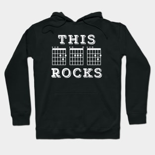 This Dad Rocks Guitar DAD Chords Tab Dark Theme Hoodie